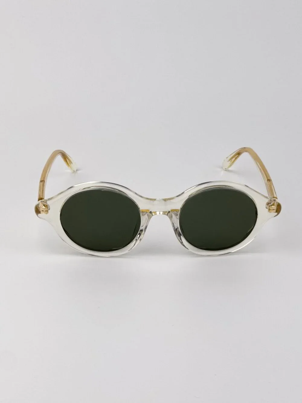 LOEWE LW40162U 57N PALE YELLOW ROUND SUNGLASSES